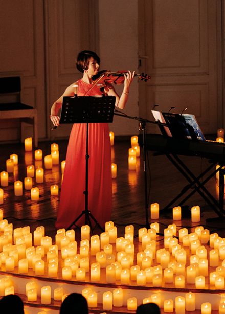 Людвиг ван Бетховен в сиянии свечей