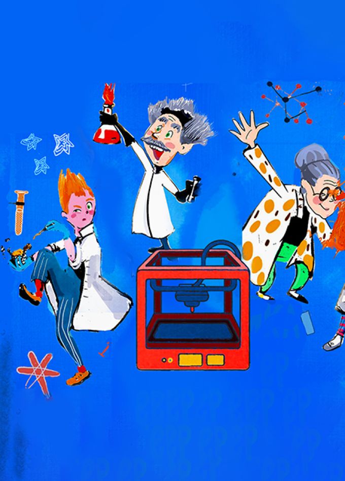 Ученая семейка и 3D принтер