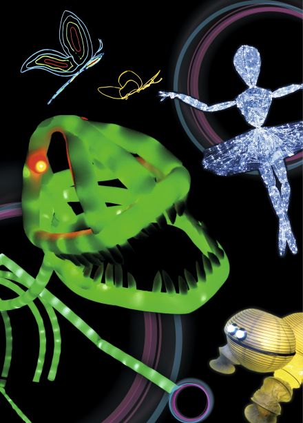 Представление световых кукол. Театр Николая  Зыкова