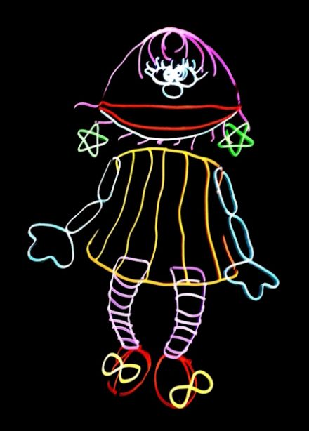 Представление световых кукол с гигантским Осьминогом.