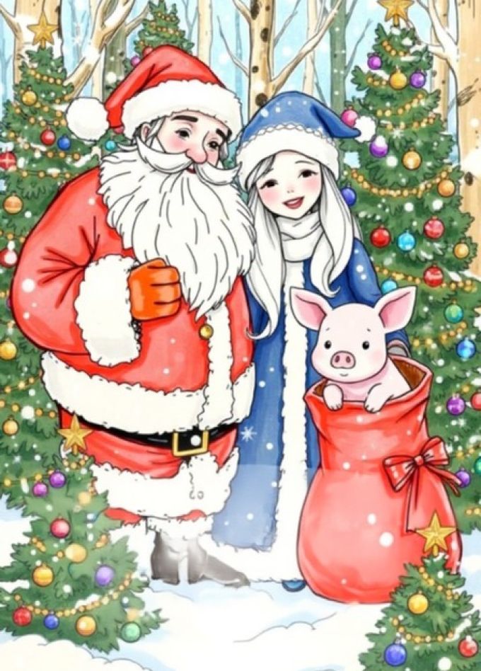 Новогодний сюрприз для Деда Мороза или приключения Хрюши-Гаврюши