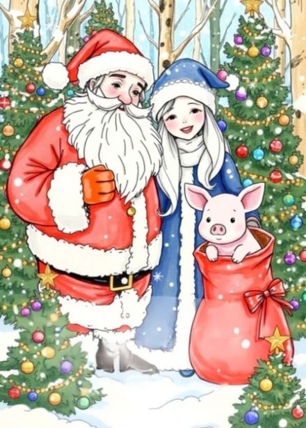 Новогодний сюрприз для Деда Мороза или приключения Хрюши-Гаврюши