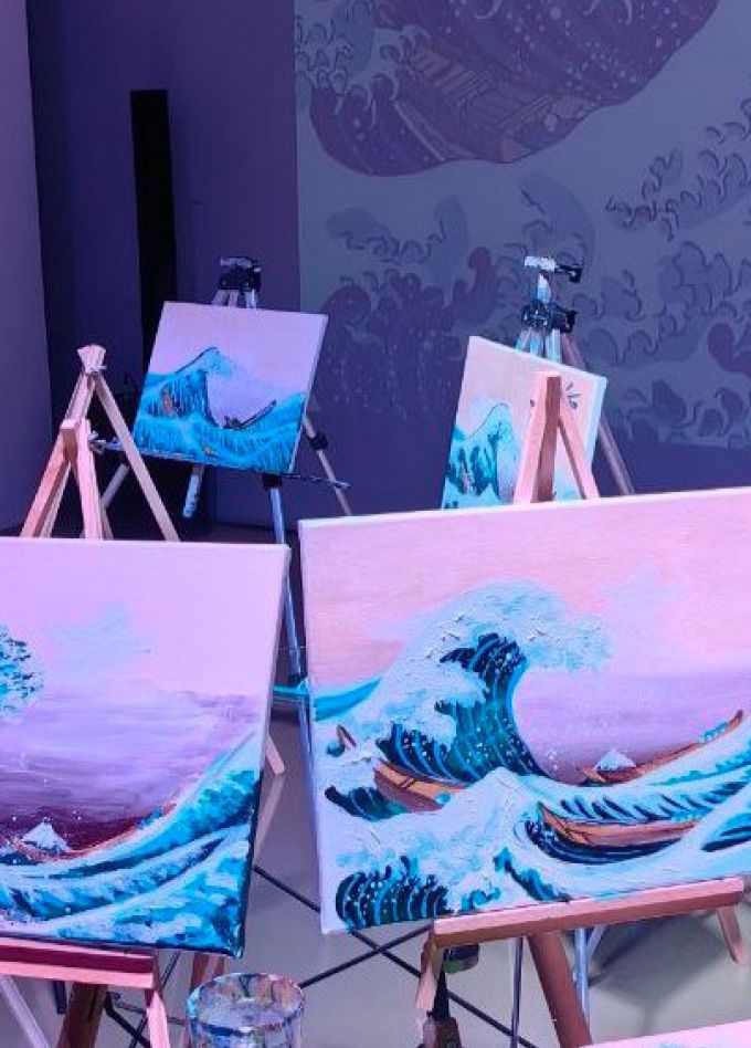 Мастер-класс по живописи «Большая волна»