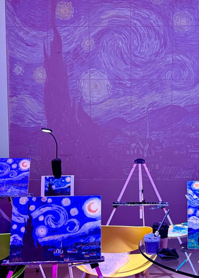 Мастер-класс по живописи «Звездная ночь»
