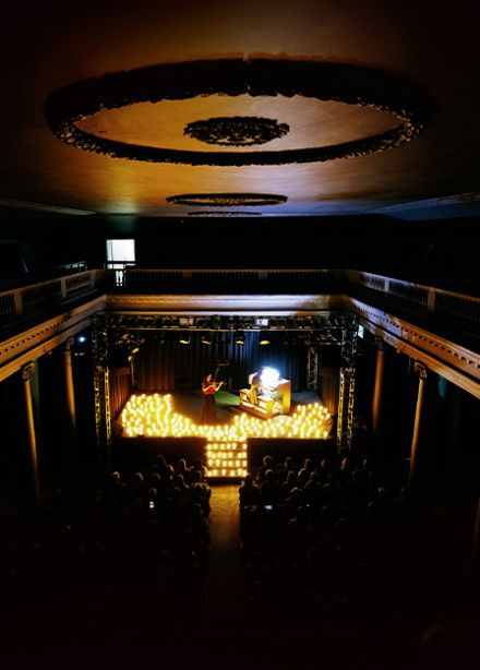 Орган при свечах