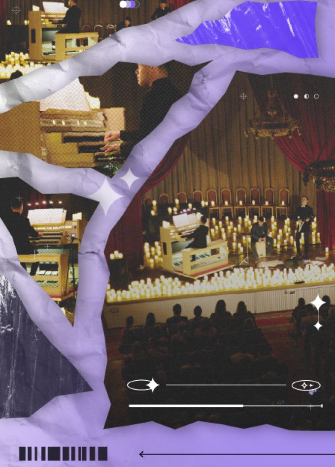 Рок-хиты на органе при свечах